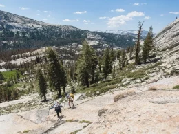 Cross country backcountry hiking