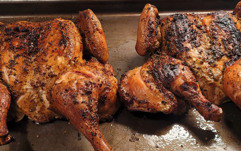 Recipe for spatchcock chicken.