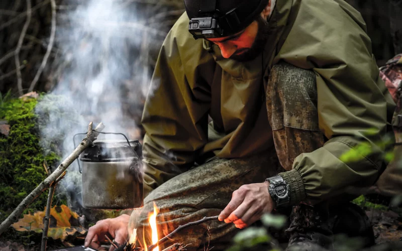 starting a fire