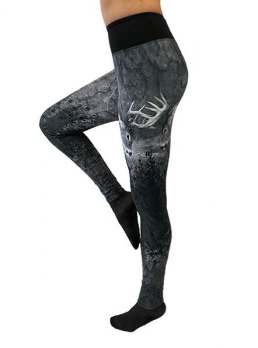 Wsi PROWIKMAX PRINTED LEGGING WIDE WAISTBAND FIGHTING WHITE TAIL L - $120.00 at Everest