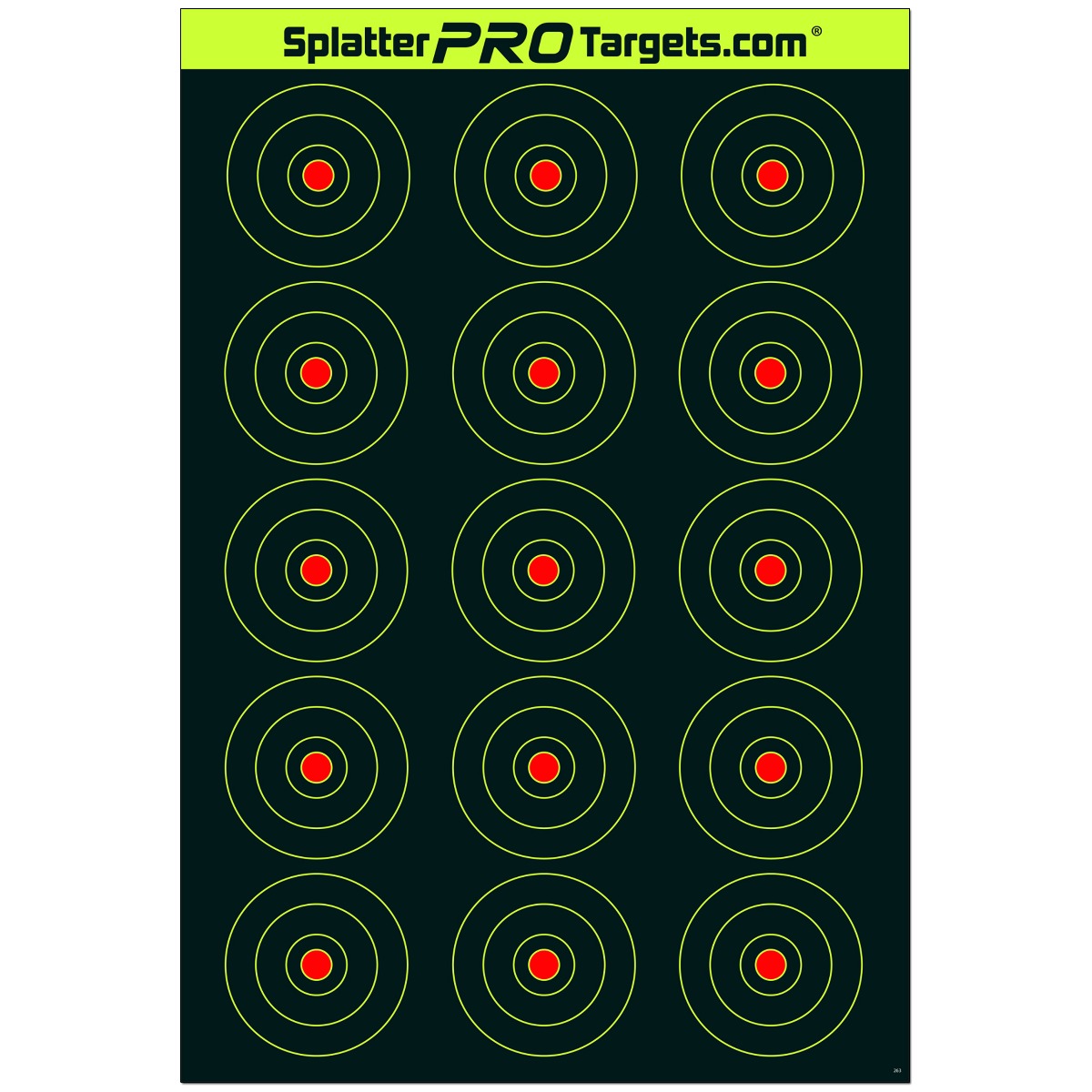 Everest 12X18 9 Up Bullseye Target by Splatter Pro Targets - $11.99 at Everest