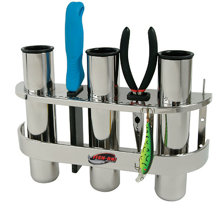 Everest Stainless Triple Rod Holder - Stainless - $104.26 at Everest