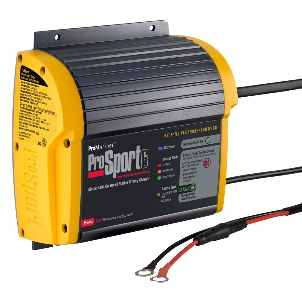 Everest ProMariner ProSport 6 Gen 3 Heavy Duty Recreational Series On-Board Marine Battery Charger - 6 Amp - 1 Bank - $145.02 at Everest