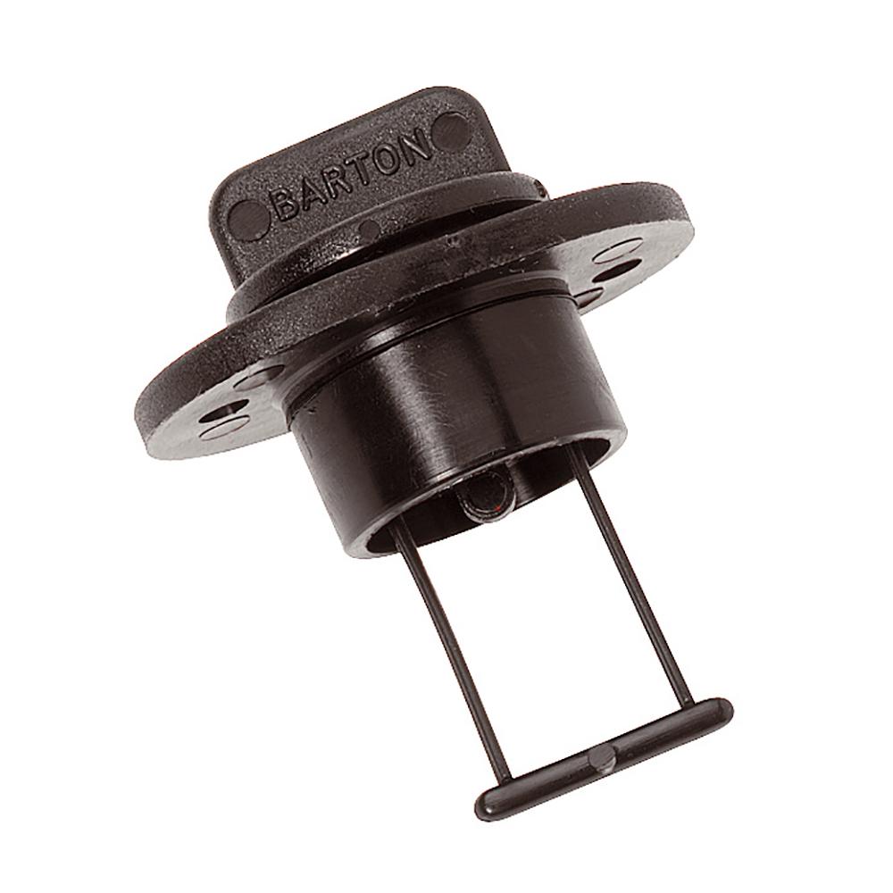 Barton Marine Drain Plug and Socket - 15mm (.60) Bore - Black