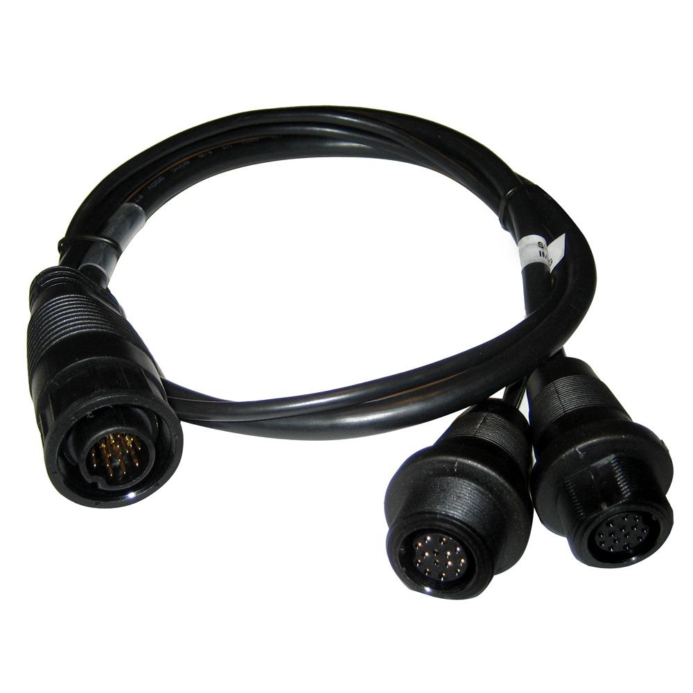 Everest Humminbird 14-M-SIDB-Y Mega Side Imaging and Dual Beam Splitter Cable - 14 Pin - $64.19 at Everest