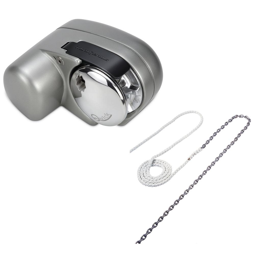 Quick Genius GP2 1200 Windlass Package w/Anchor Rode - 250W - 12V - 30 - 8mm Chain - 130 Rope