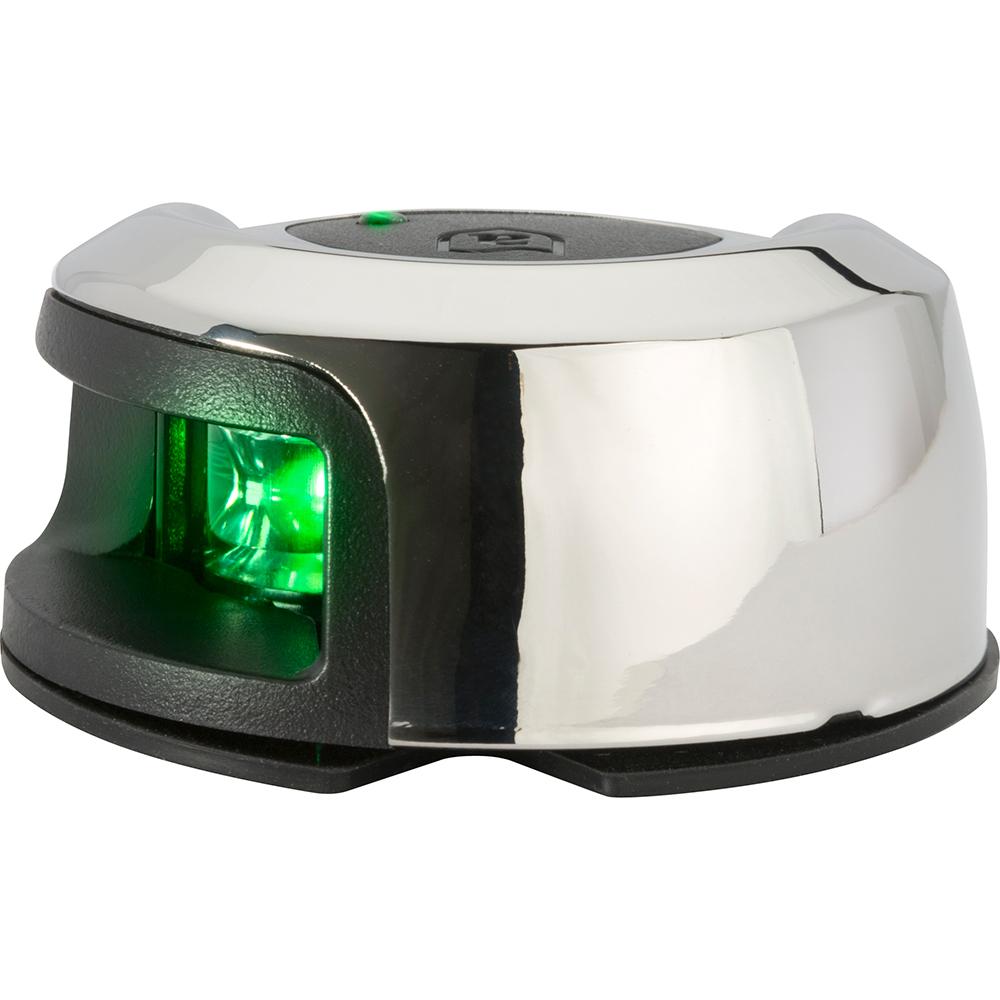 Everest Attwood LightArmor Deck Mount Navigation Light - Stainless Steel - Starboard (green) - 2NM - $53.93 at Everest