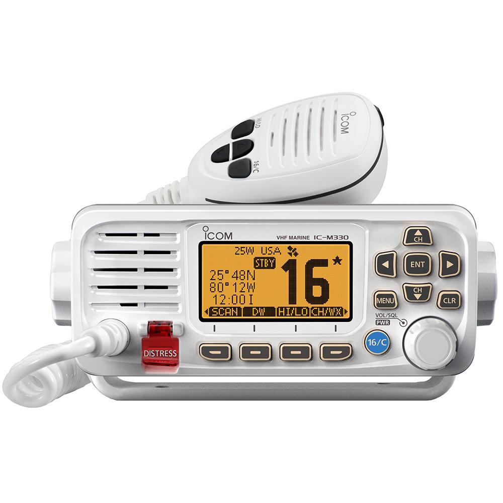 Everest Icom M330 Compact VHF Radio w/GPS - White - $350.96 at Everest