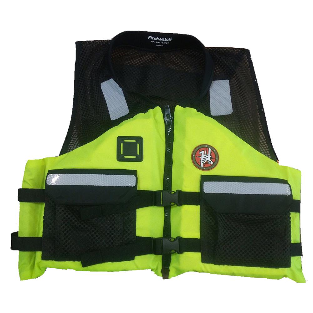 Everest First Watch AV-500 Industrial Mesh Vest (USCG Type III) - Hi-Vis Yellow/Black - X-Large - $99.51 at Everest