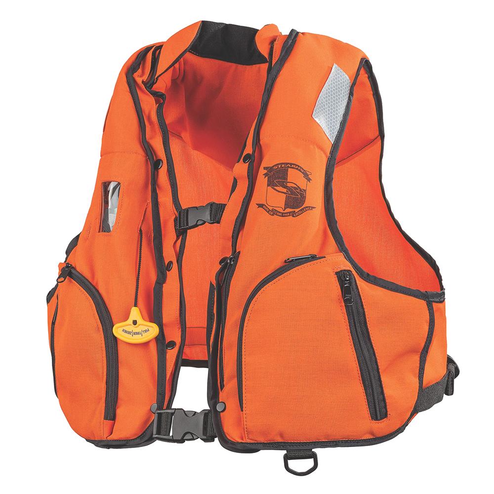 Everest Stearns Manual Inflatable Vest w/Nomex Fabric - Orange/Black - S/M - $374.49 at Everest