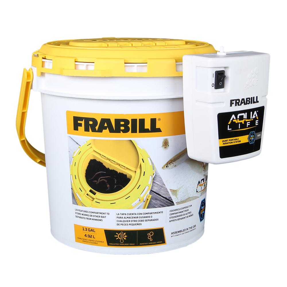 Everest Frabill Dual Fish Bait Bucket w/Clip-On Aerator - $34.23 at Everest
