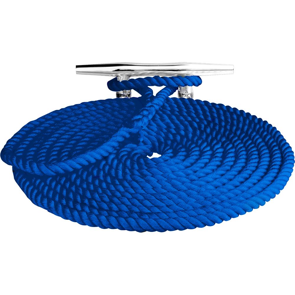 Everest Sea-Dog Twisted Nylon Dock Line - 3/8 x 15 - Blue - $9.62 at Everest