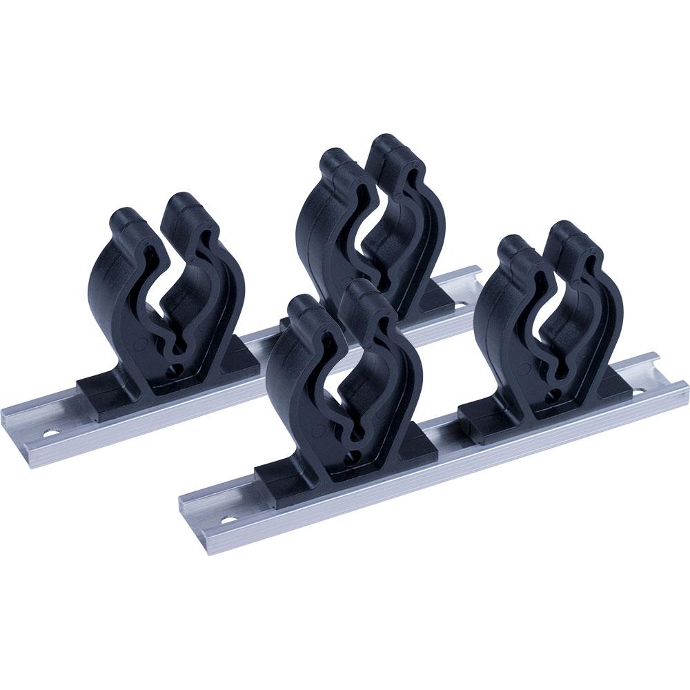 Sea-Dog Track Rod Holder - 7 Tracks - 4 Rod Clips