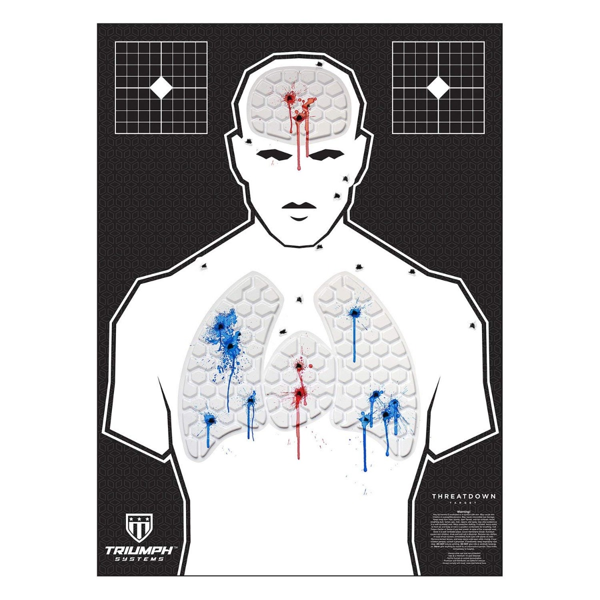 Triumph Systems Thread Down Humanoid Silhouette Target