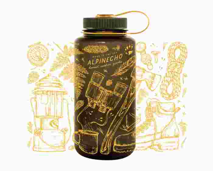 Alpinecho Alpinecho Gone Camping Water Bottle - $25.00 at Everest