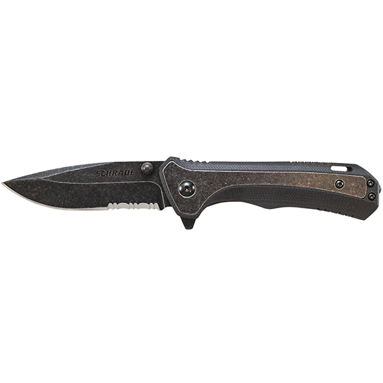 Bti Schrade Folder Black Stone Wash