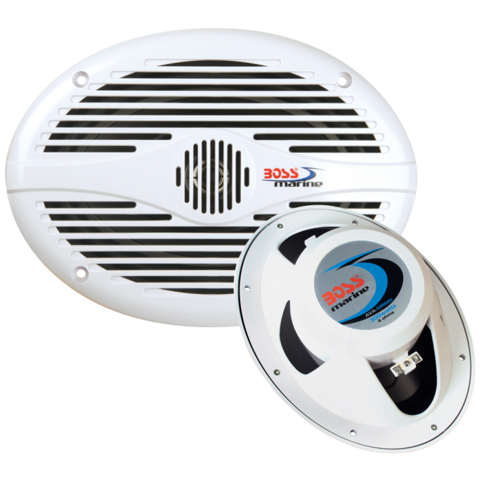 Boss Audio MR690 6 x 9 Oval Marine Speakers - (Pair) White