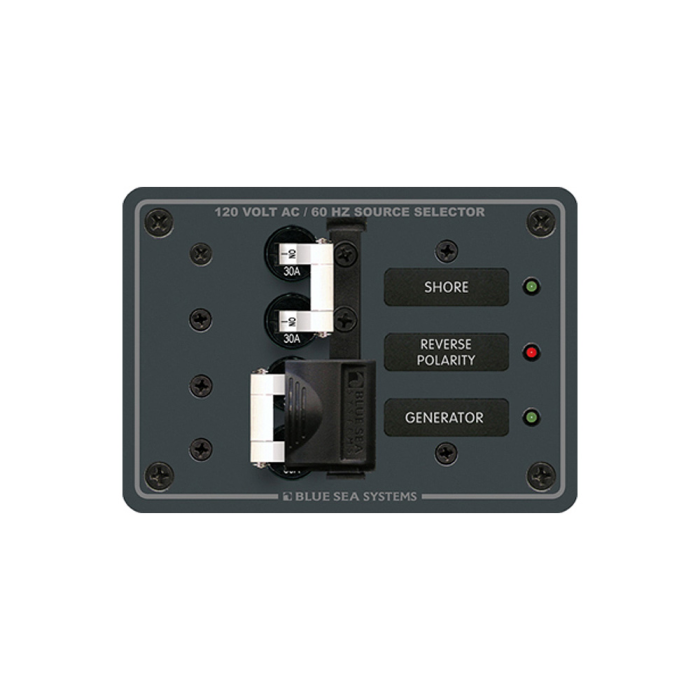 Blue Sea Systems Blue Sea 8032 AC Toggle Source Selector 120V AC - 30AMP - White Switches - $298.84 at Everest