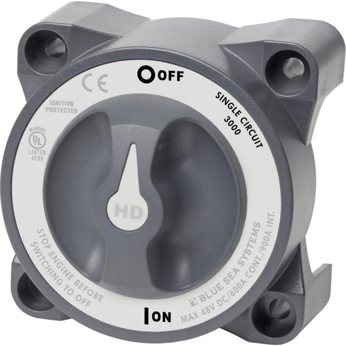 Blue Sea Systems Blue Sea 3000 HD-Series Battery Switch Single Circuit ON/OFF - $131.34 at Everest