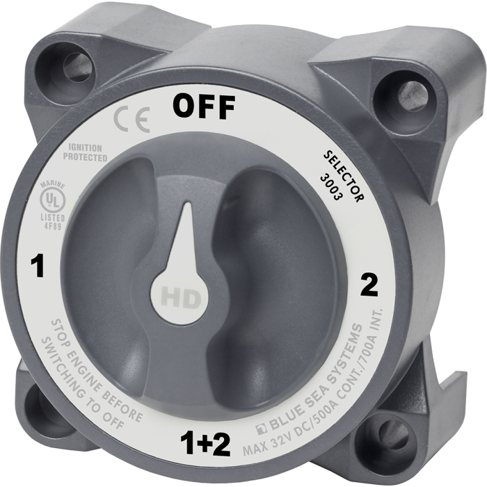 Blue Sea Systems Blue Sea 3003 HD-Series Battery Switch Selector w/Alternator Field Disconnect - $156.51 at Everest