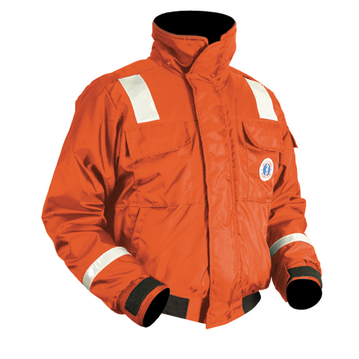 Mustang Survival Mustang Classic Bomber Jacket w/SOLAS Reflective Tape - Medium - Orange - $350.95 at Everest