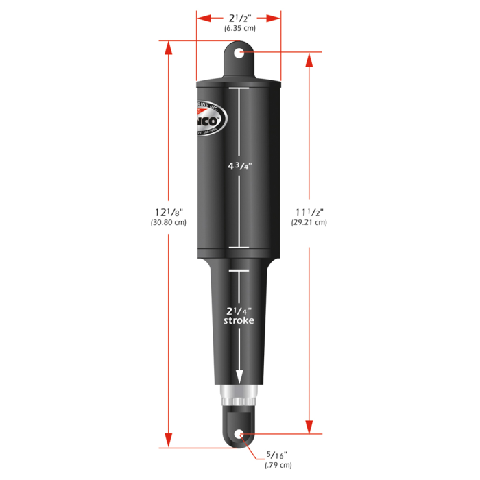 Lenco Marine Lenco 101 Standard Actuator - 12V - 2-1/4 Stroke - $321.65 at Everest