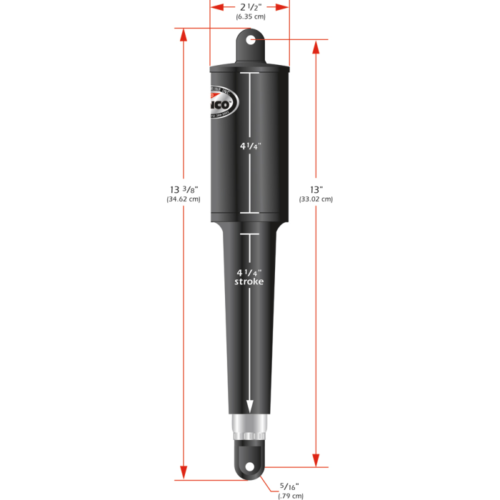 Lenco Marine Lenco 102 Series Standard Actuator - 12V - 4-1/4 Stroke - $390.06 at Everest
