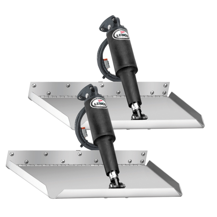 Lenco Marine Lenco 12 x 18 Edge Mount Trim Tab Kit w/o Switch Kit 12V - $1074.00 at Everest