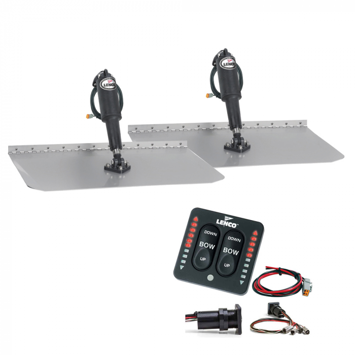 Lenco Marine Lenco 12 x 30 Standard Trim Tab Kit w/LED Indicator Switch Kit 12V - $1655.48 at Everest