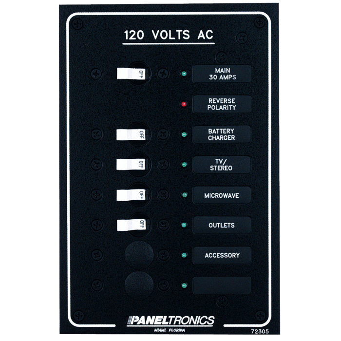 Paneltronics Paneltronics Standard AC 6 Position Breaker Panel & Main w/LEDs - $245.16 at Everest