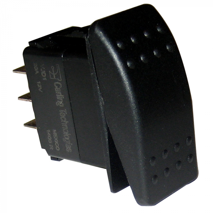Paneltronics Paneltronics DPDT ON/OFF/ON Waterproof Contura Rocker Switch - Black - $15.40 at Everest