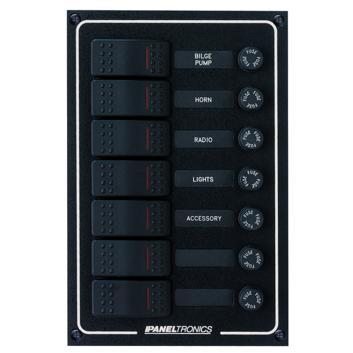 Paneltronics Paneltronics Waterproof DC 7 Position Lighted Rocker & Fuse - $182.63 at Everest