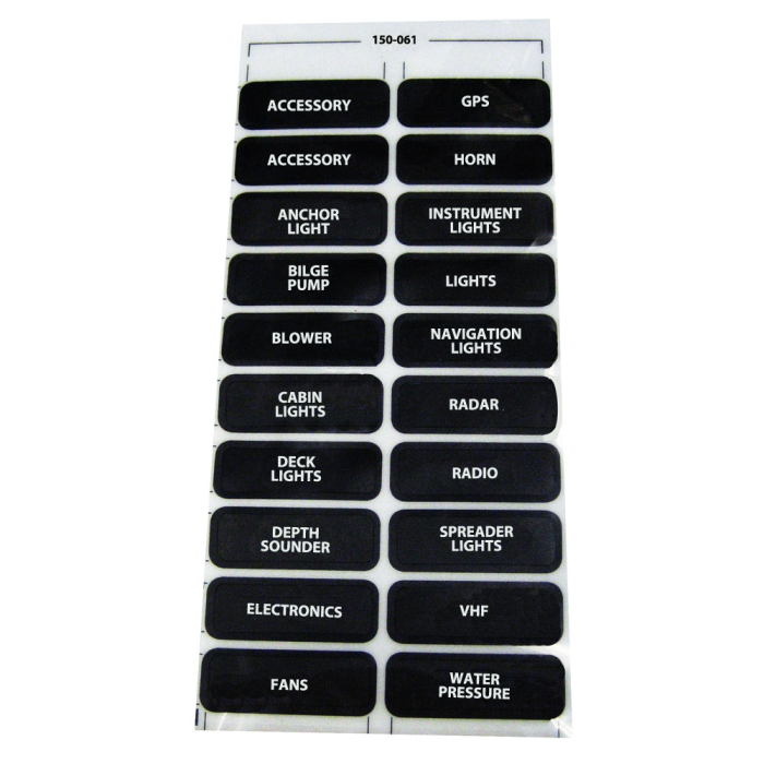 Paneltronics Paneltronics DC-20 Assorted Label Sheet - $10.15 at Everest