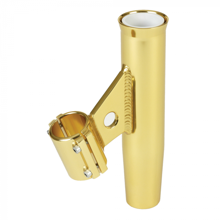 Lees Tackle Lee's Clamp-On Rod Holder - Gold Aluminum - Vertical Mount - Fits 1.900 O.D. Pipe - $205.00 at Everest