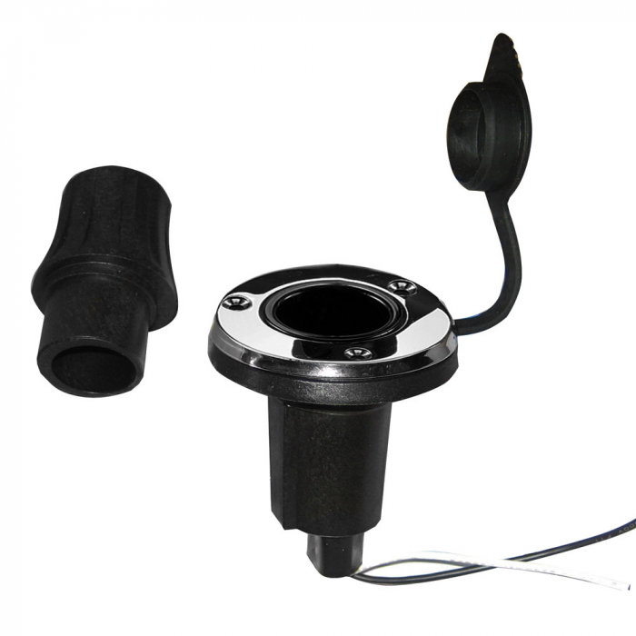 Perko Perko Locking Collar Pole Light Mounting Base - 2 Pin - Round - Stainless Steel - $51.02 at Everest
