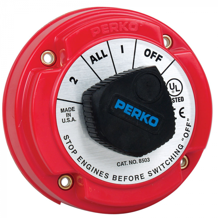 Perko Perko 8503DP Medium Duty Battery Selector Switch w/Alternator Field Disconnect w/o Key Lock - $120.27 at Everest