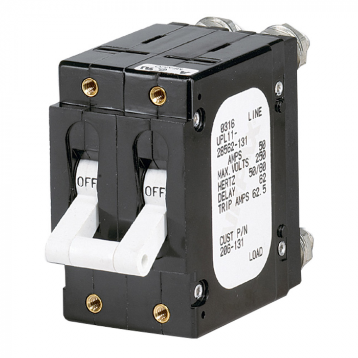 Paneltronics Paneltronics 'C' Frame Magnetic Circuit Breaker - 60 Amp - Double Pole - White - $75.21 at Everest