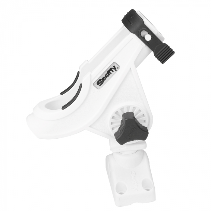 Scotty Scotty 280 Bait Caster/Spinning Rod Holder w/241 Deck/Side Mount - White - $26.99 at Everest