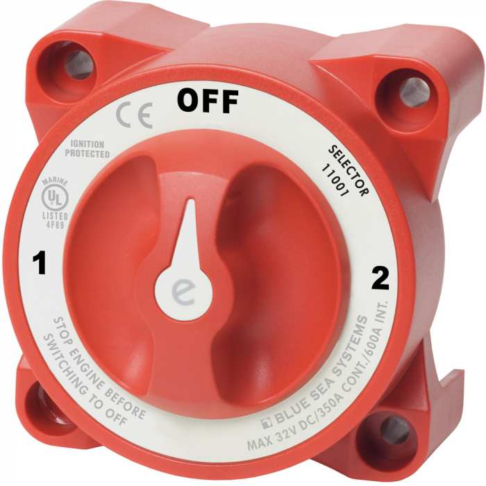Blue Sea Systems Blue Sea 11001 e-Series Battery Switch w/Alternator Field Disconnect - 3-Position - $70.61 at Everest