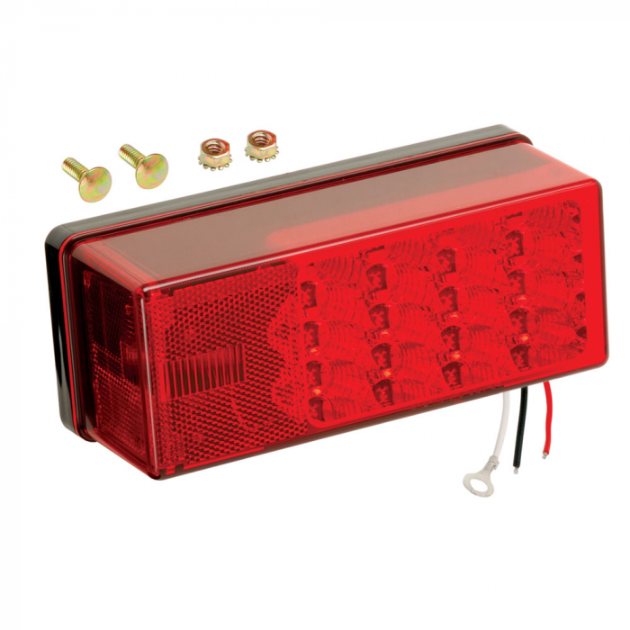Wesbar 3 x 8 Waterproof LED 8-Function, Left/Roadside Tail Light
