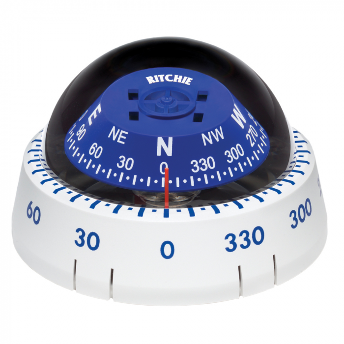 Ritchie Ritchie XP-99W Kayaker Compass - Surface Mount - White - $94.12 at Everest