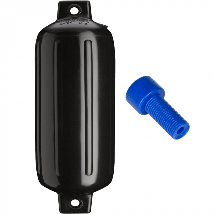 Polyform's G-5 Twin Eye Fender 8.8 x 26.8 Black w/Air Adapter