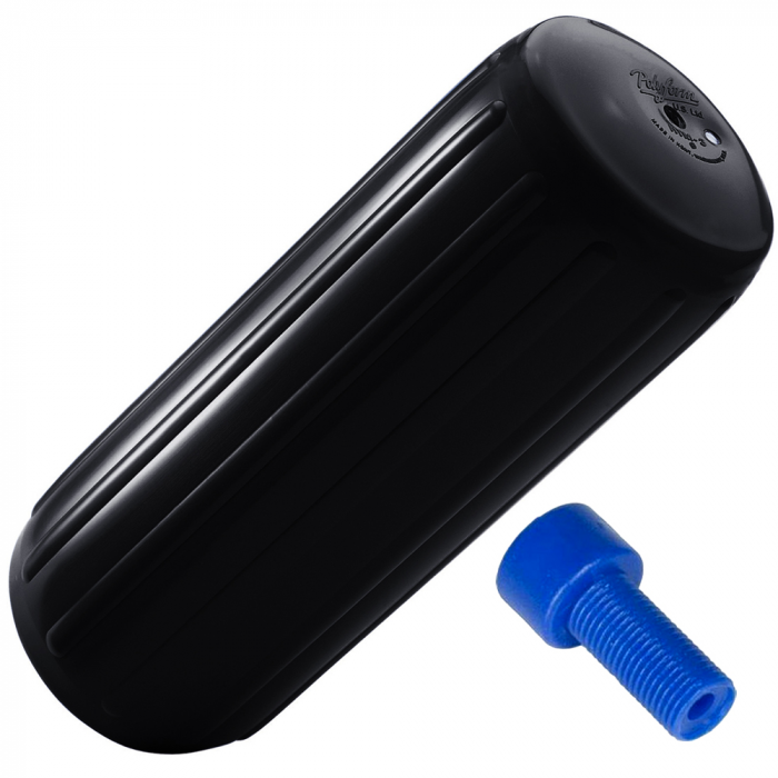Polyform HTM-3 Hole Through Middle Fender 10.5 x 27 - Black w/Air Adapter