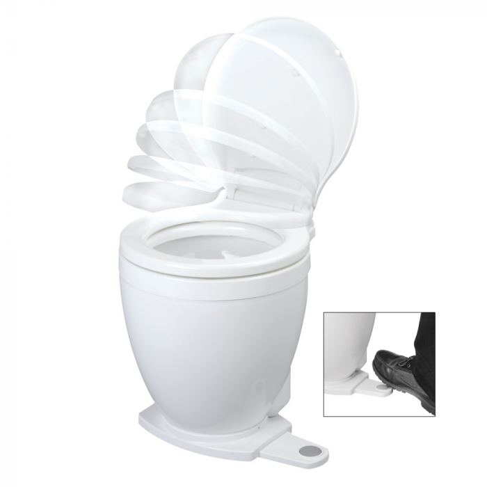 Jabsco Lite Flush Electric 12V Toilet w/Footswitch