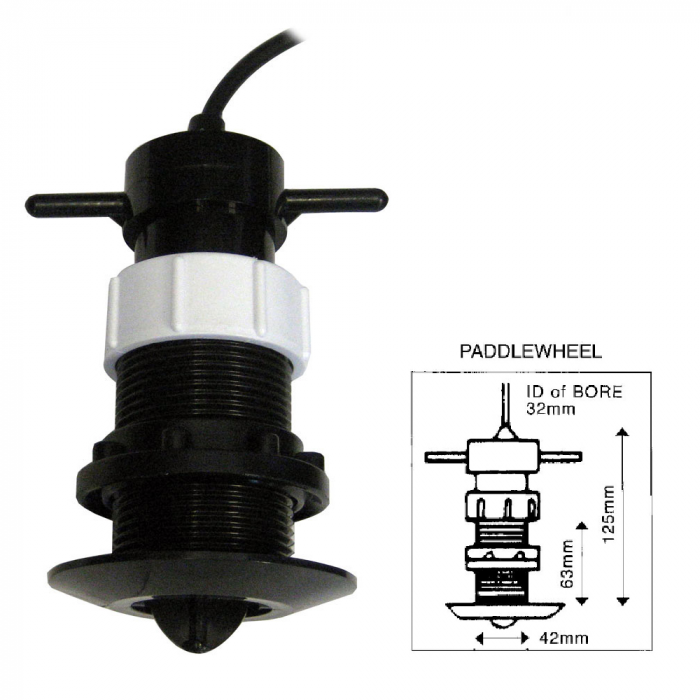 Clipper Clipper Speed Log Paddle Wheel Unit Complete with Thru Hull Fitting - $69.00 at Everest