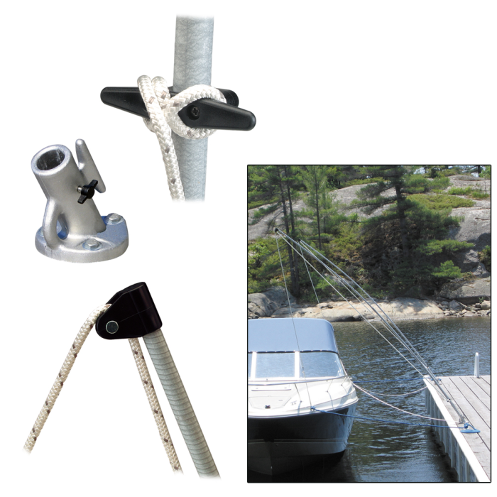 Dock Edge Dock Edge Premium Mooring Whips 2PC 12ft 5,000 LBS up to 23ft - $552.79 at Everest