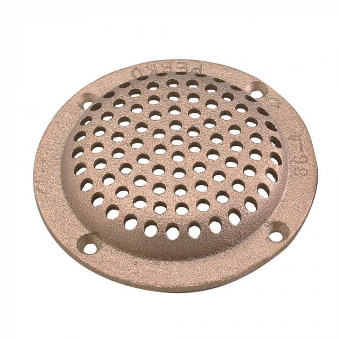 Perko 4 Round Bronze Strainer MADE IN THE USA