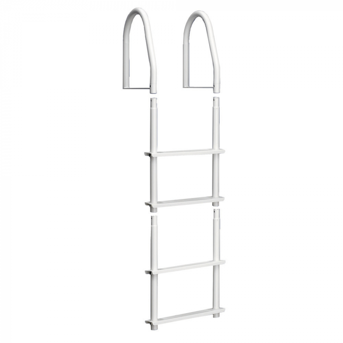 Dock Edge Dock Edge Fixed 4 Step Ladder Bright White Galvalume - $291.47 at Everest
