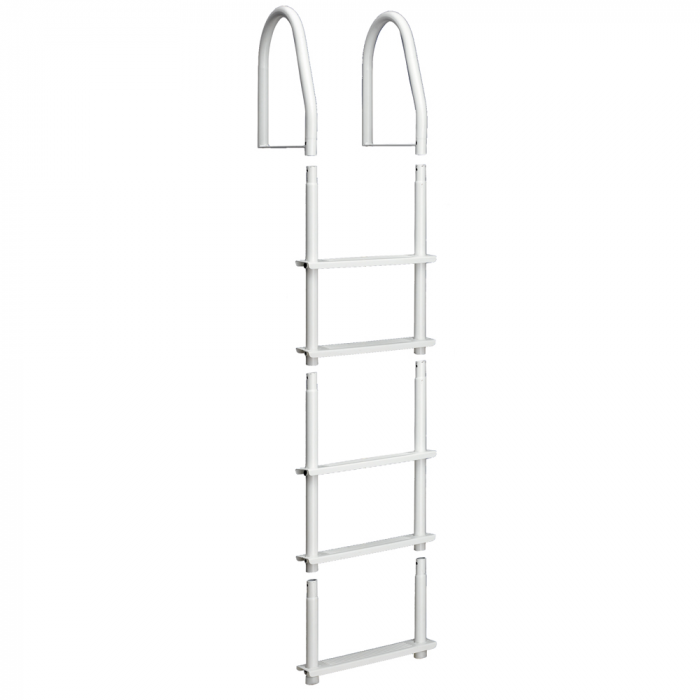Dock Edge Dock Edge Fixed 5 Step Ladder Bight White Galvalume - $349.77 at Everest