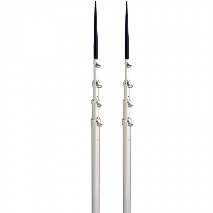 Lees Tackle Lee's 16.5' Bright Silver Black Spike Telescopic Poles f/Sidewinder - $1164.67 at Everest